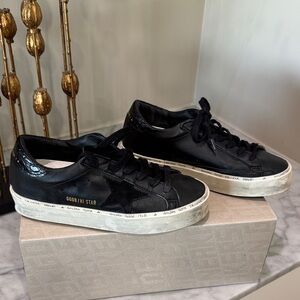 Golden Goose Black Hi Star Sneakers